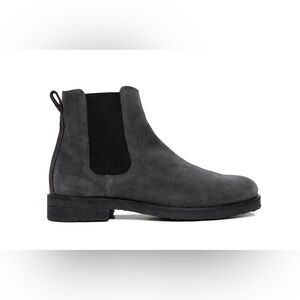 Lordya Suede Chelsea Boots in Washed Black Size 10